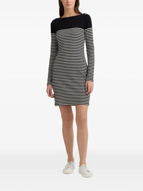 Lauren Ralph Lauren striped-pattern dress - Black - zdjęcie produktu nr 2