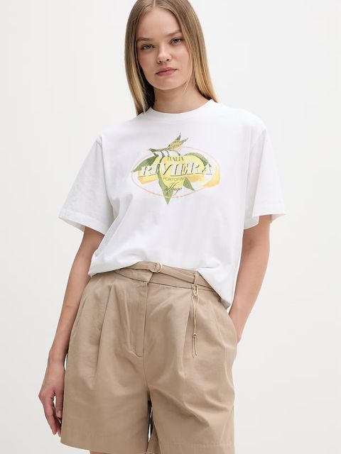 HUGO T-shirt damski bawełniany Vintage Tee_24 - zdjęcie produktu nr 1