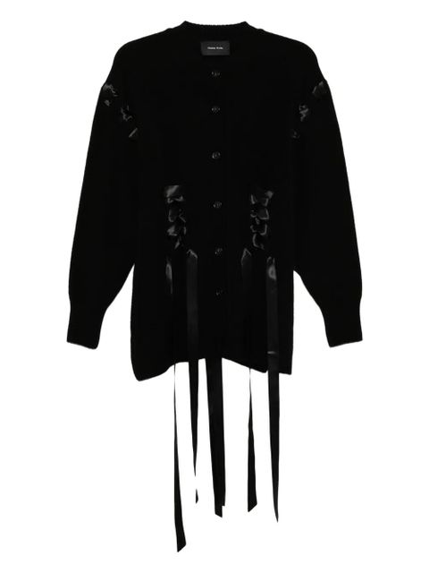 Simone Rocha ribbon corset cardigan - Black - zdjęcie produktu nr 1