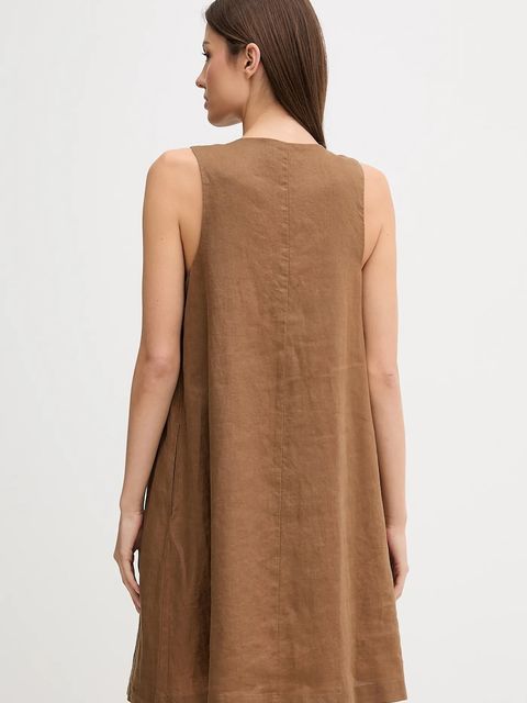 United Colors of Benetton sukienka lniana