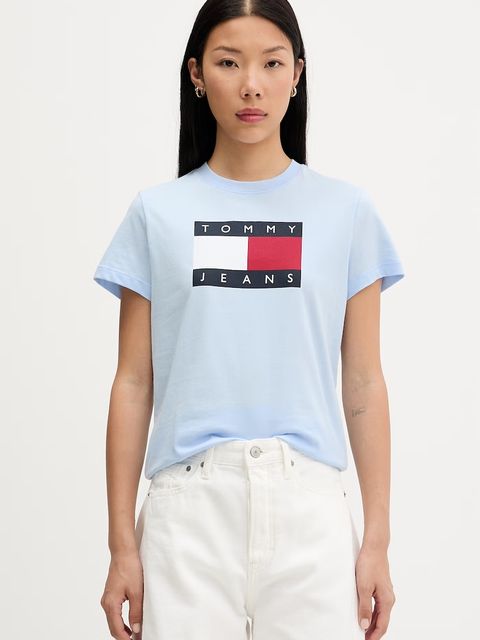 Tommy Jeans T-shirt damski bawełniany - zdjęcie produktu nr 1
