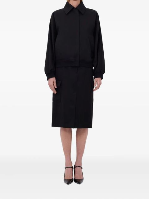 LouLou de Saison FROST spread-collar bomber jacket - Black