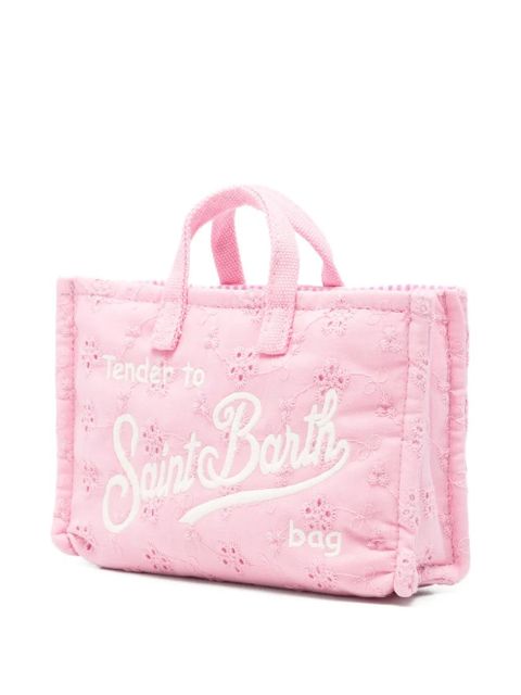 MC2 Saint Barth logo-embroidered phone bag - Pink