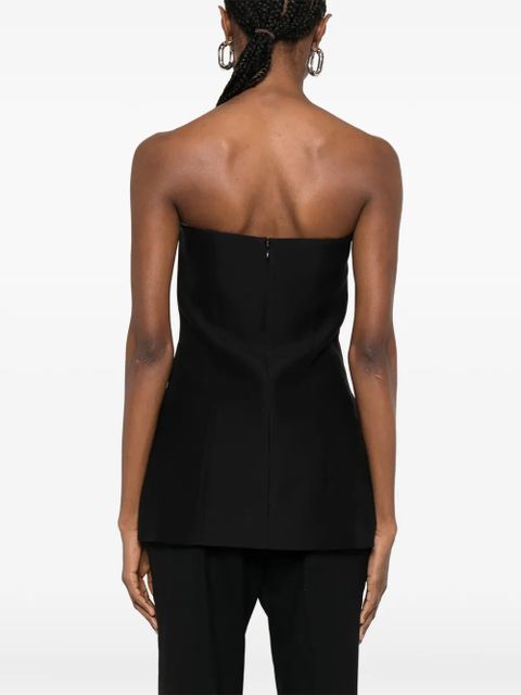 TOTEME strapless pocket top - Black