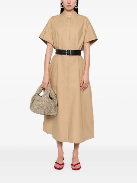 Jil Sander belted midi dress - Brown - zdjęcie produktu nr 2