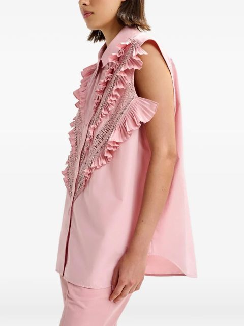 Essentiel Antwerp Jeandarlene ruffled shirt - Pink