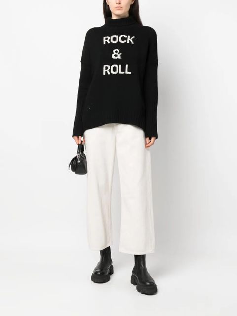 Zadig&Voltaire intarsia-knit merino wool jumper - Black - zdjęcie produktu nr 2