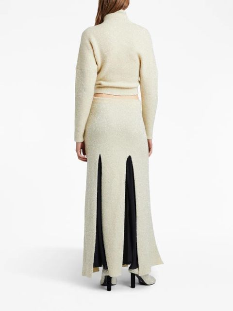 Proenza Schouler sequinned panelled maxi skirt - Neutrals - zdjęcie produktu nr 2