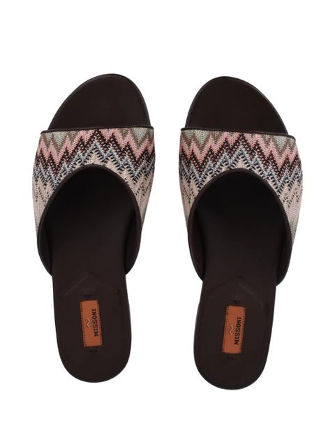 Missoni Liza flat sandals - Brown