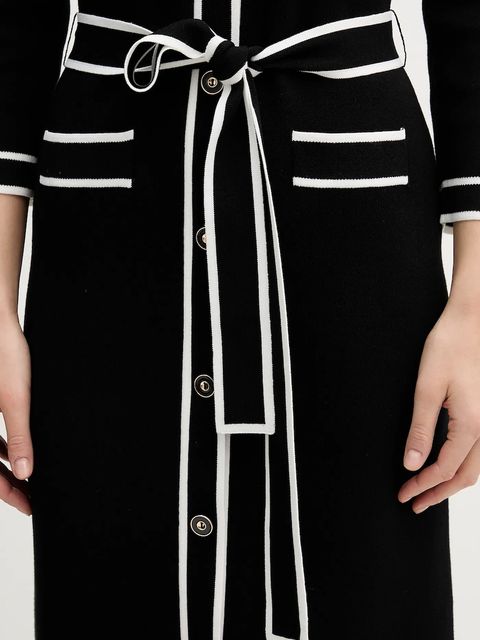 Joseph Ribkoff sukienka kolor czarny midi prosta 261944