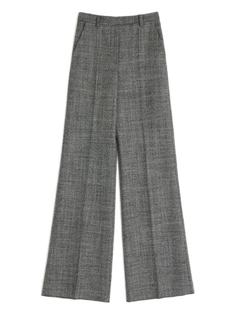 Valentino Garavani pressed-crease virgin-wool trousers - Grey - zdjęcie produktu nr 1