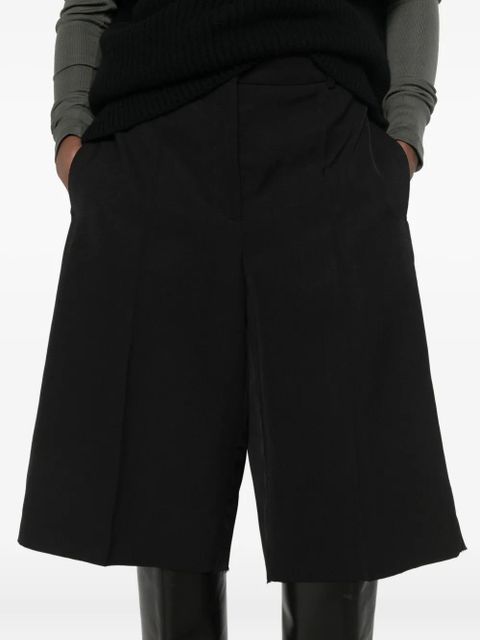 Jil Sander frayed-hem shorts - Black
