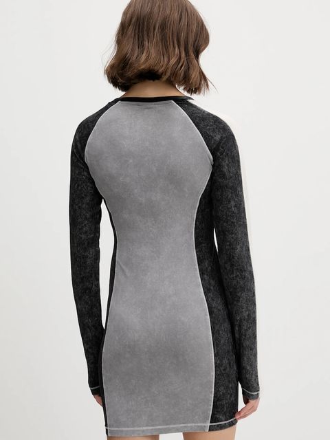 Guess Originals sukienka VINTAGE kolor szary mini dopasowana W5YK79 K1D80