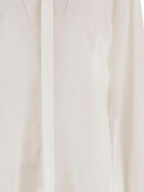 The Frankie Shop tie-detail shirt - White