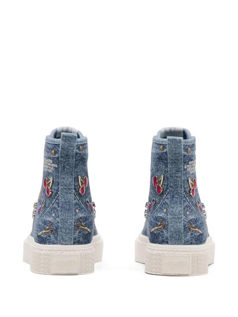 Marc Jacobs charms denim high-top sneakers - Blue - zdjęcie produktu nr 2