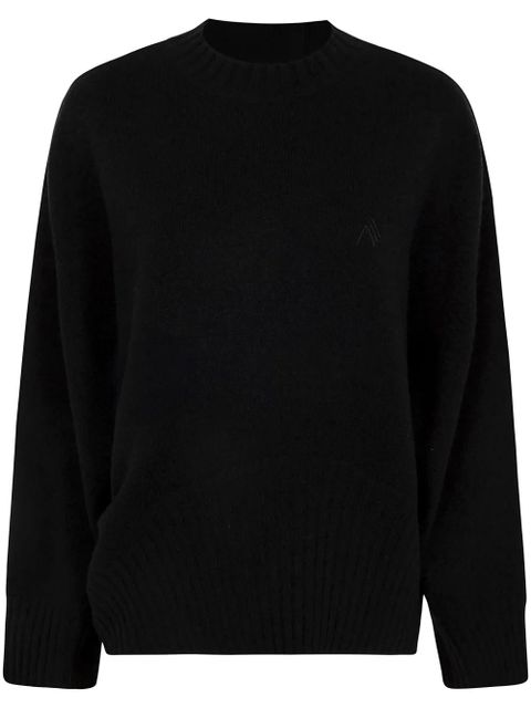 The Attico logo-embroidered sweater - Black - zdjęcie produktu nr 1