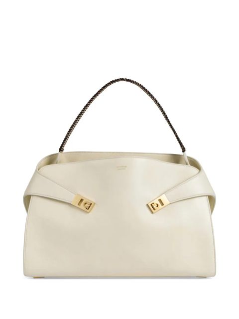 Ferragamo Hug soft bicolor shoulder bag (L) - White - zdjęcie produktu nr 1