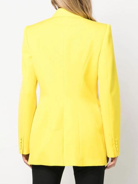 Alexander McQueen double-breasted wool blazer - Yellow