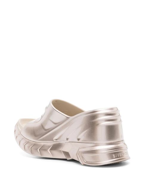 Givenchy Marshmallow 110mm wedge flip flops - Gold