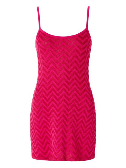 Missoni zigzag-pattern mini dress - Pink - zdjęcie produktu nr 1
