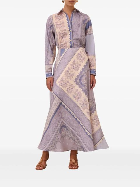 ZIMMERMANN mix-print maxi skirt - Blue - zdjęcie produktu nr 2