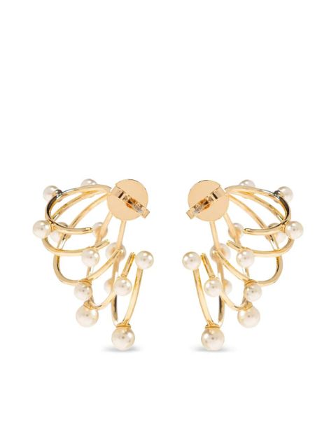 Tory Burch faux-pearl-embellished earrings - Gold