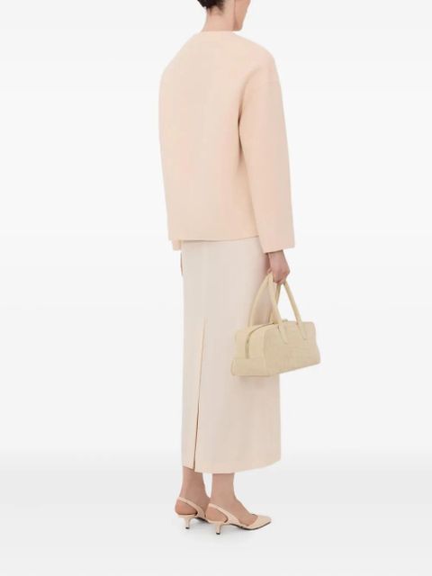 LouLou de Saison MAARA asymmetric collarless jacket - Neutrals