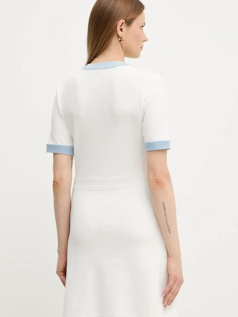 Morgan sukienka RMROME kolor biały mini rozkloszowana RMROME