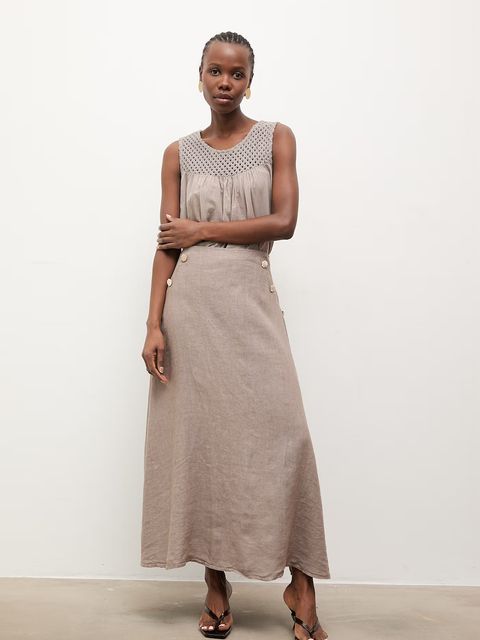 Answear.LAB spódnica lniana - zdjęcie produktu nr 1