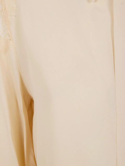 TWINSET lace-trim shirt - Neutrals