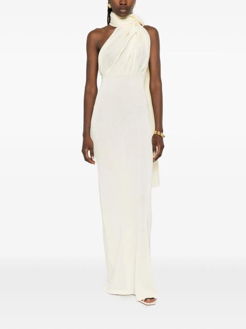 Aya Muse Thea scarf-detail maxi dress - Neutrals - zdjęcie produktu nr 2