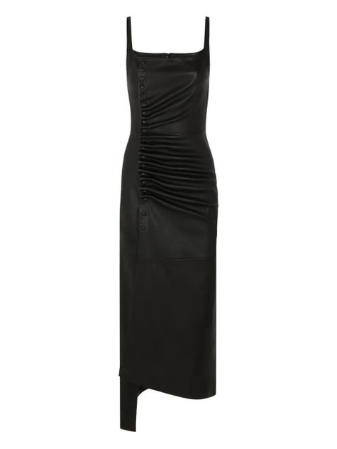 Rabanne ruched midi dress - Black - zdjęcie produktu nr 1