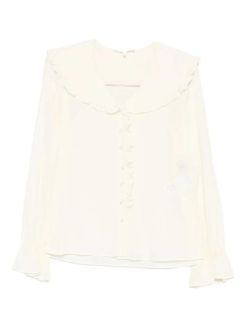 Chloé ruffled-collar blouse - Neutrals
