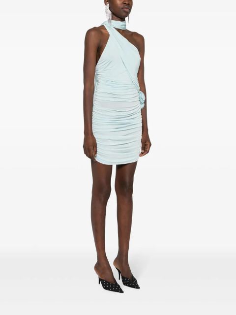 Magda Butrym floral-appliqué mini dress - Blue