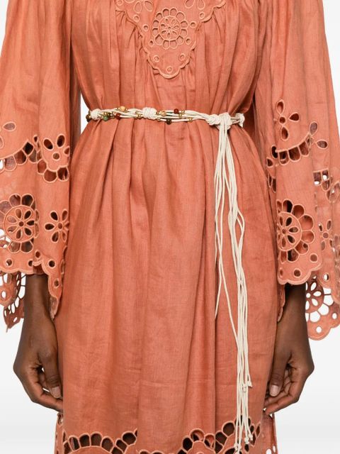 ZIMMERMANN Awaken embroidered midi dress - Orange