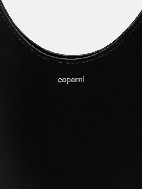 Coperni torebka skórzana Double Heart Tote kolor czarny COPBA113F6062