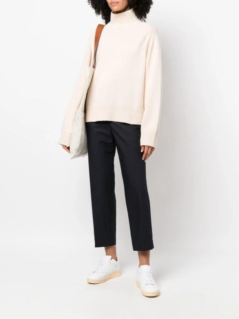 Jil Sander drawstring cropped trousers - Blue - zdjęcie produktu nr 2