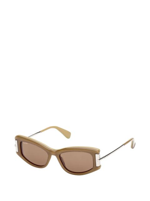 Max Mara Eyewear rectangle-frame sunglasses - Brown - zdjęcie produktu nr 2