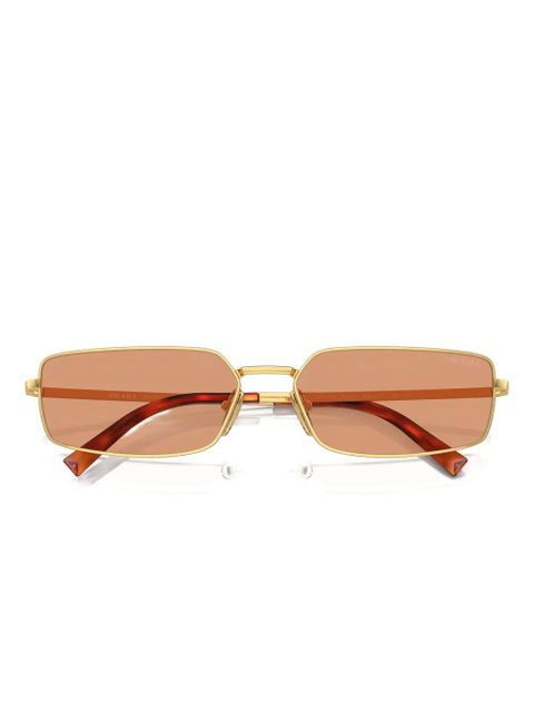 Prada Eyewear rectangle-frame sunglasses - Gold