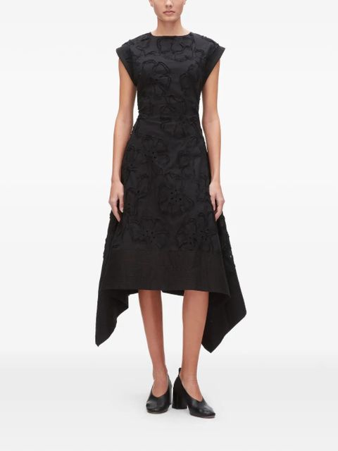 3.1 Phillip Lim floral asymmetrical midi dress - Black - zdjęcie produktu nr 2