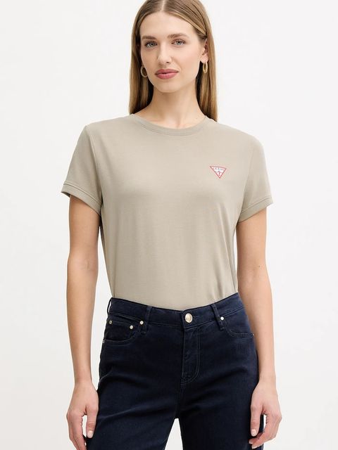 Guess t-shirt damski kolor zielony W2YI44 J1314 - zdjęcie produktu nr 1