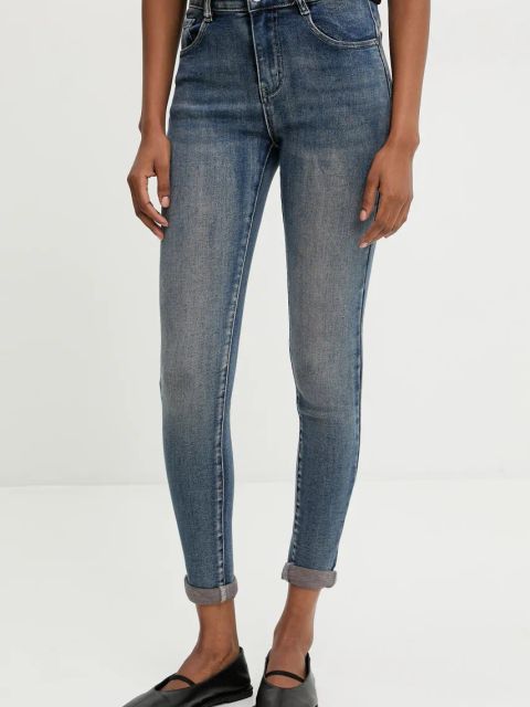 Answear.LAB jeansy damskie kolor niebieski