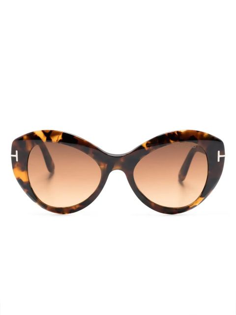 TOM FORD Eyewear Guinivere cat-eye sunglasses - Brown - zdjęcie produktu nr 1