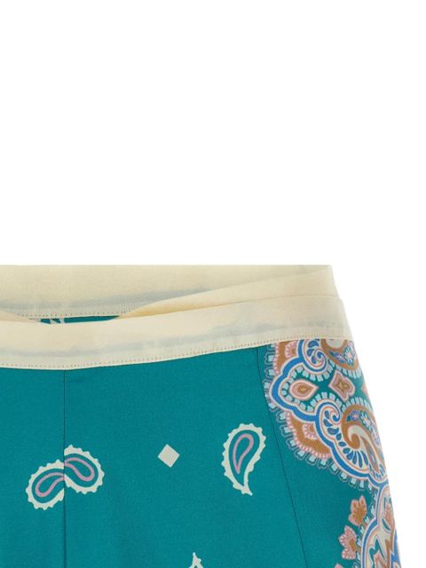 PINKO Merengue-print shorts - Blue