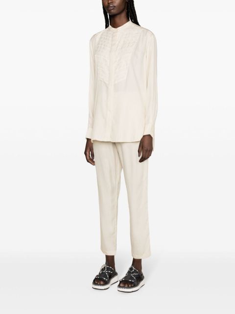 MARANT ÉTOILE Britten embroidered-detail shirt - Neutrals