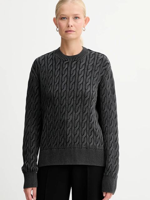 Levi's sweter bawełniany damski kolor czarny 0037S - zdjęcie produktu nr 1