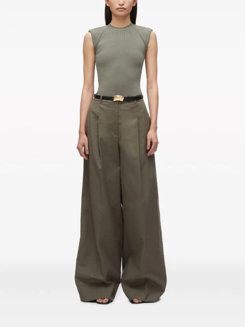 3.1 Phillip Lim pleat-detailing palazzo pants - Grey
