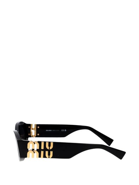 Miu Miu oval-frame sunglasses - Black