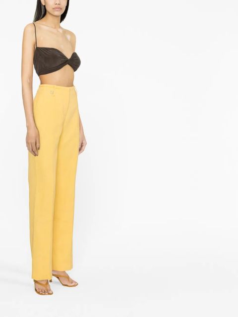 Jacquemus Le Pantalon Cordao flared trousers - Yellow