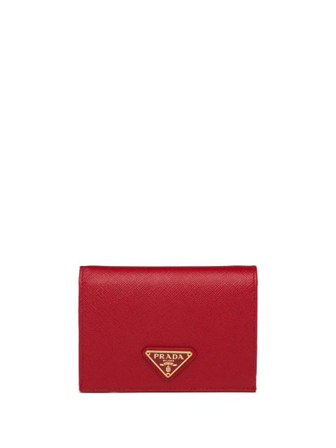 Prada logo-plaque wallet - Red - zdjęcie produktu nr 1